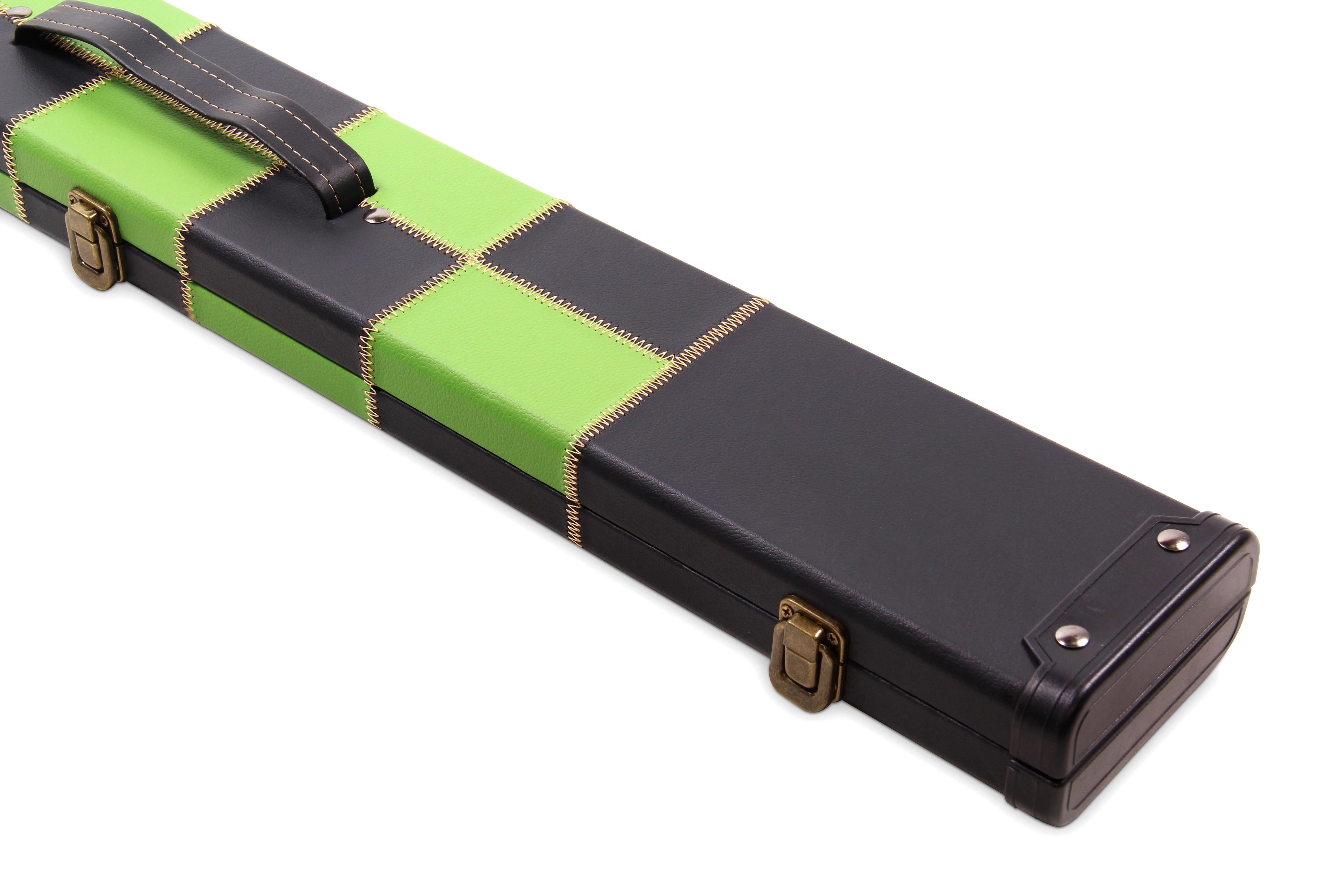 Deluxe chequered 2-piece cue case - 3 slot