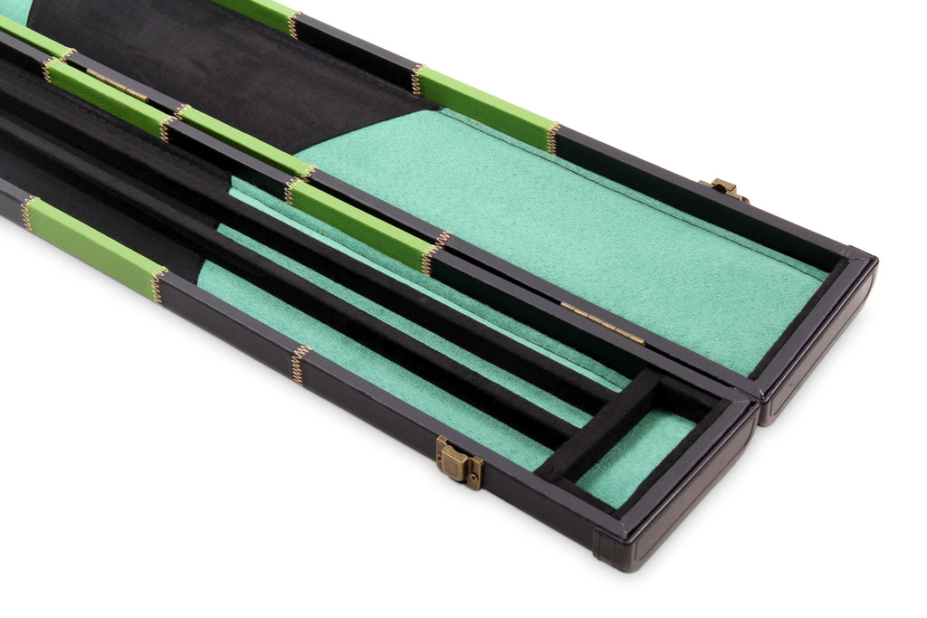Deluxe chequered 2-piece cue case - 3 slot