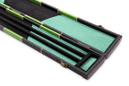 Deluxe chequered 2-piece cue case - 3 slot