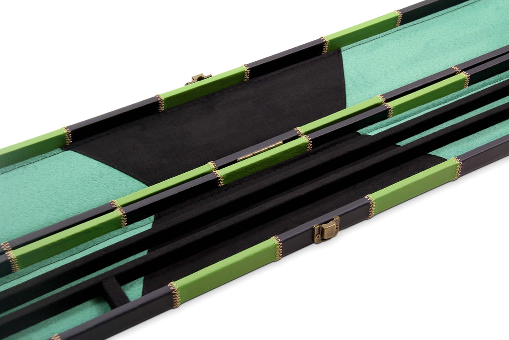 Deluxe chequered 2-piece cue case - 3 slot