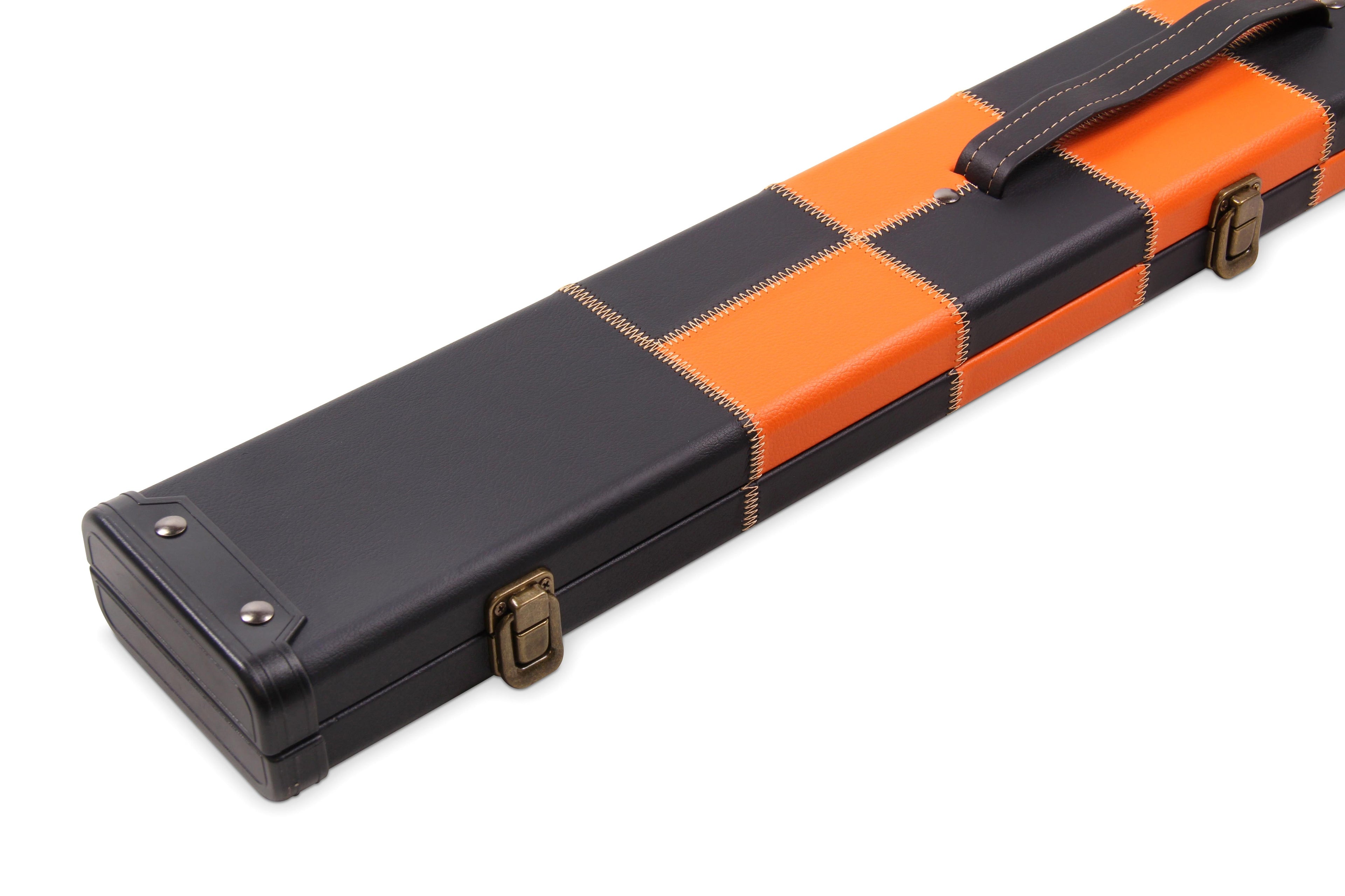 Deluxe chequered 2-piece cue case - 3 slot