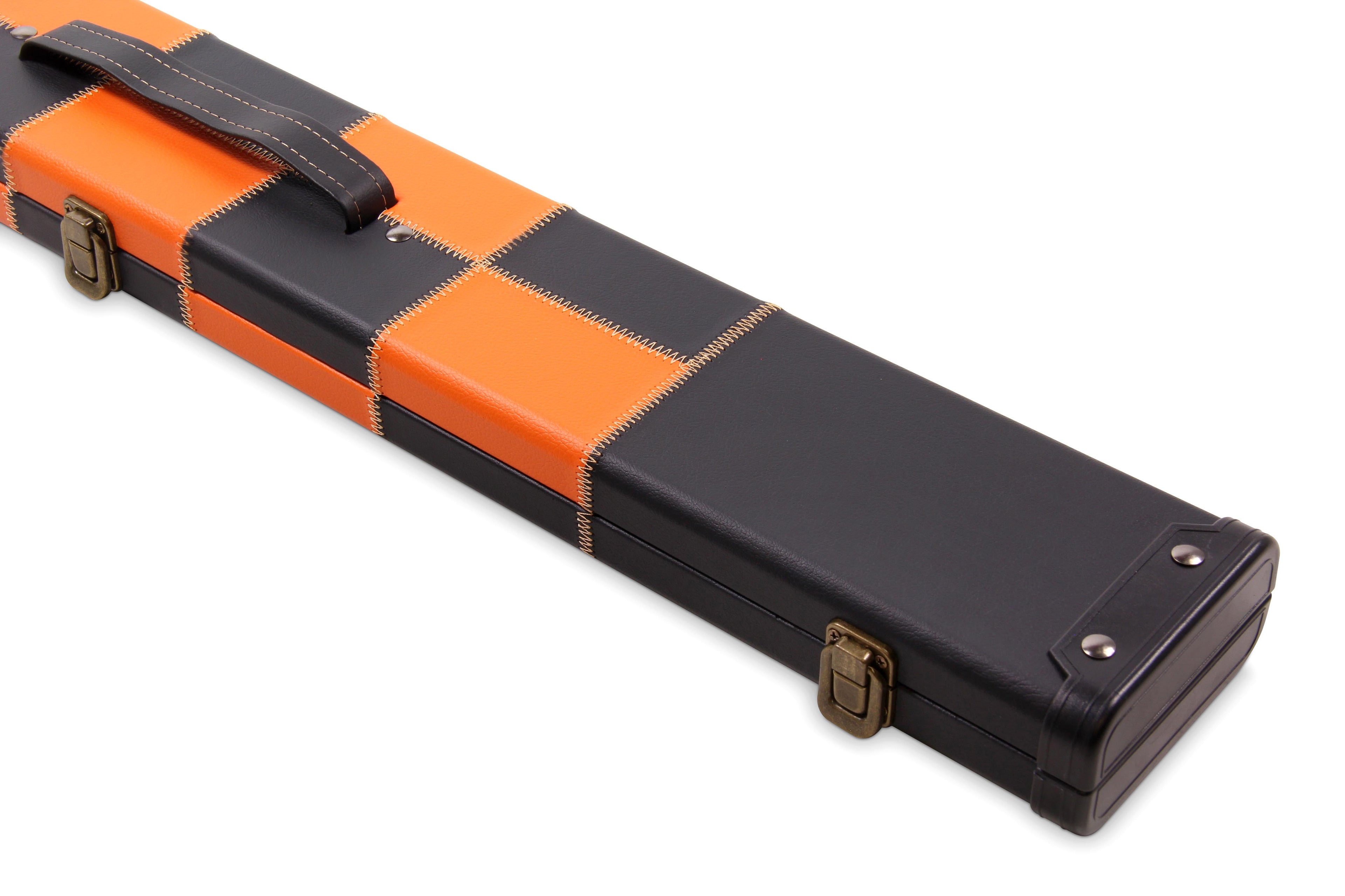 Deluxe chequered 2-piece cue case - 3 slot