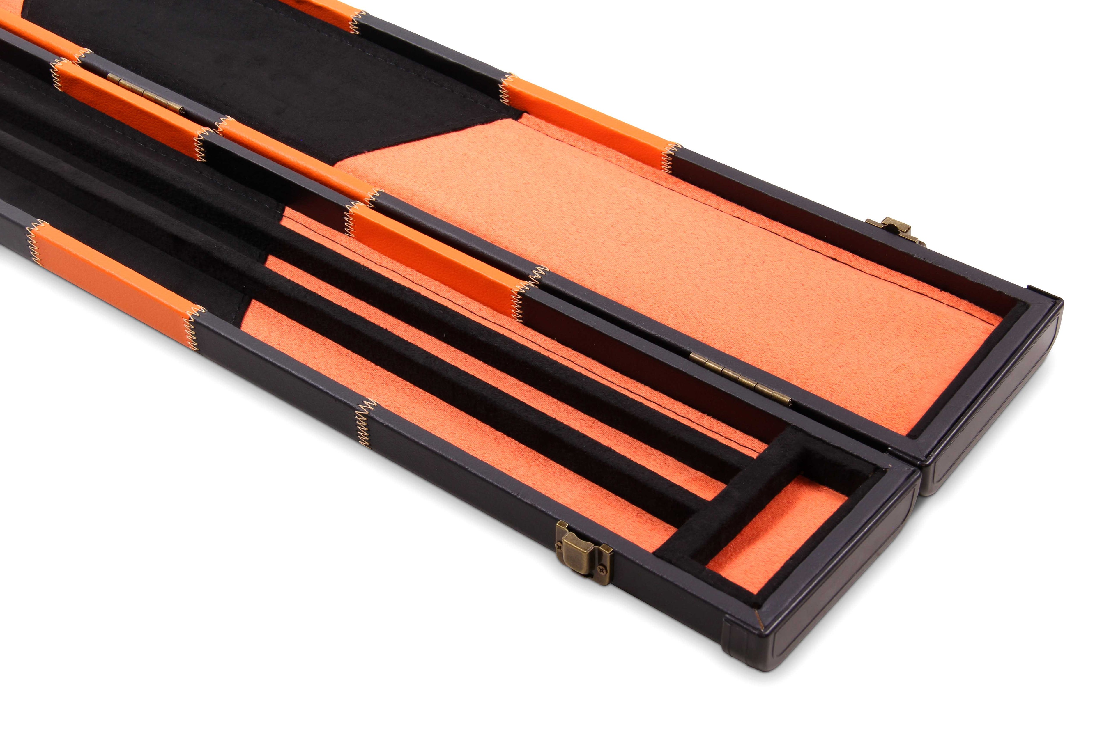 Deluxe chequered 2-piece cue case - 3 slot