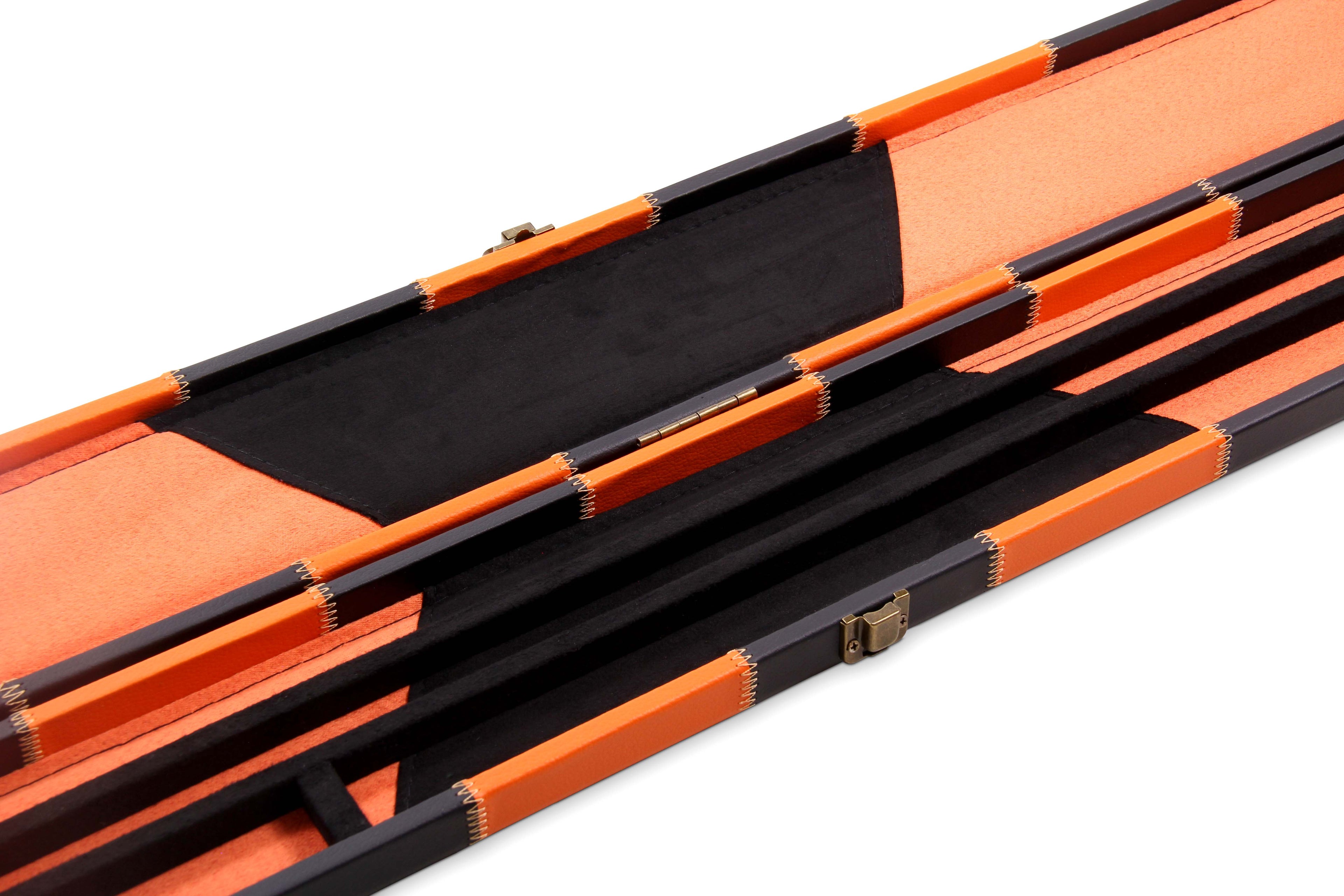 Deluxe chequered 2-piece cue case - 3 slot