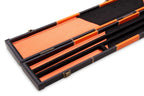 Deluxe chequered 2-piece cue case - 3 slot