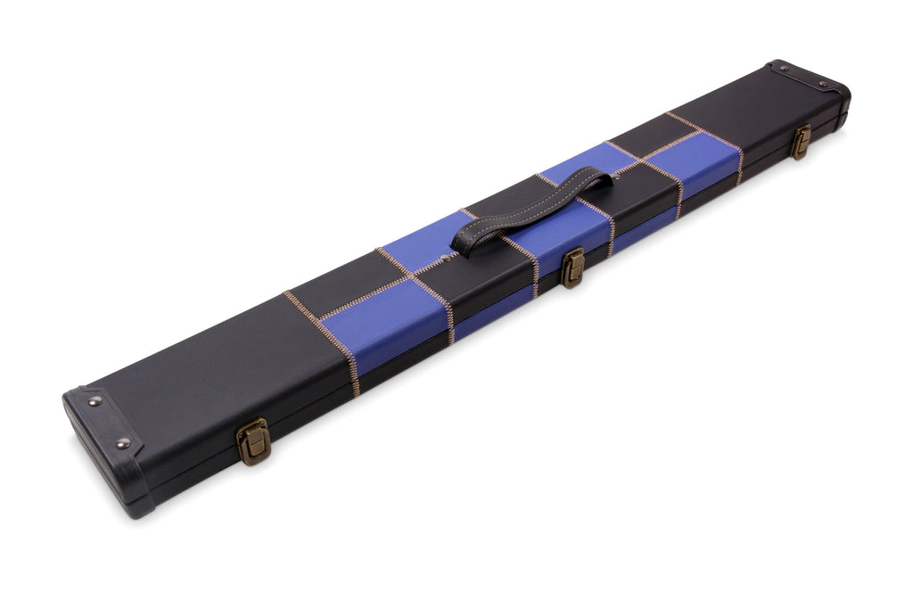 Deluxe chequered 2-piece cue case - 3 slot