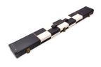 Deluxe chequered 2-piece cue case - 3 slot