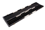 Deluxe chequered 2-piece cue case - 3 slot
