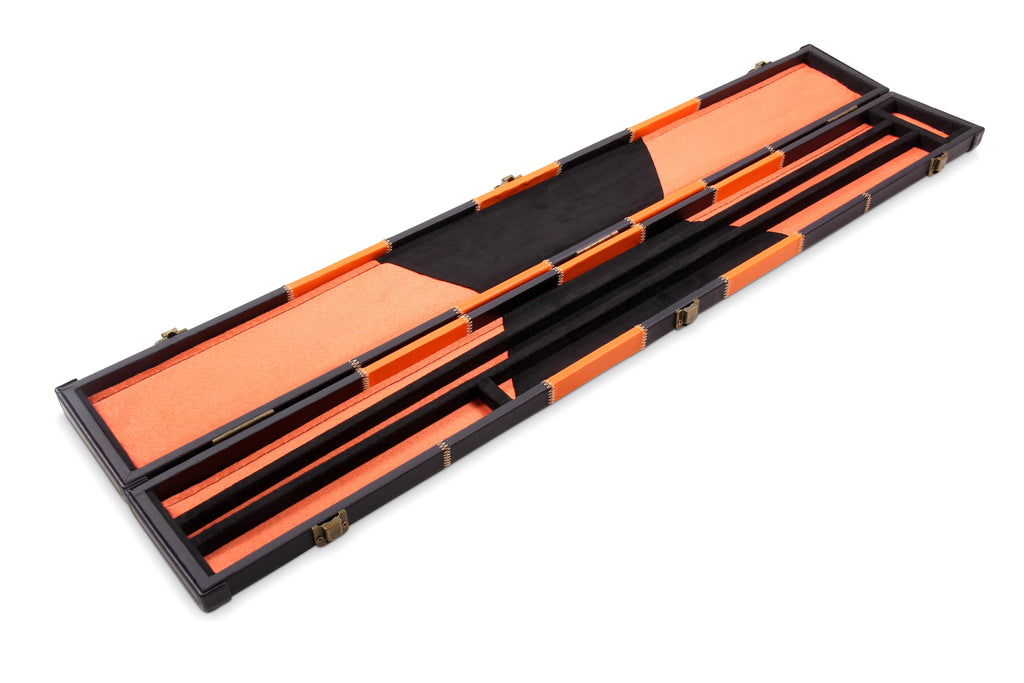 Deluxe chequered 2-piece cue case - 3 slot