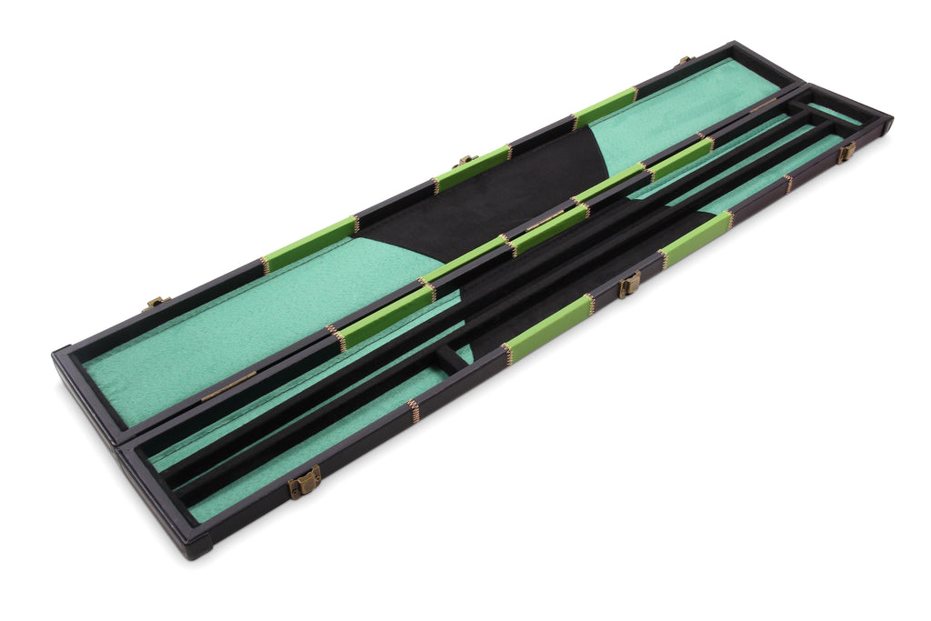Deluxe chequered 2-piece cue case - 3 slot