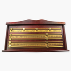 Mahogany 4-player snooker scoreboard