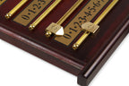 Mahogany 4-player snooker scoreboard