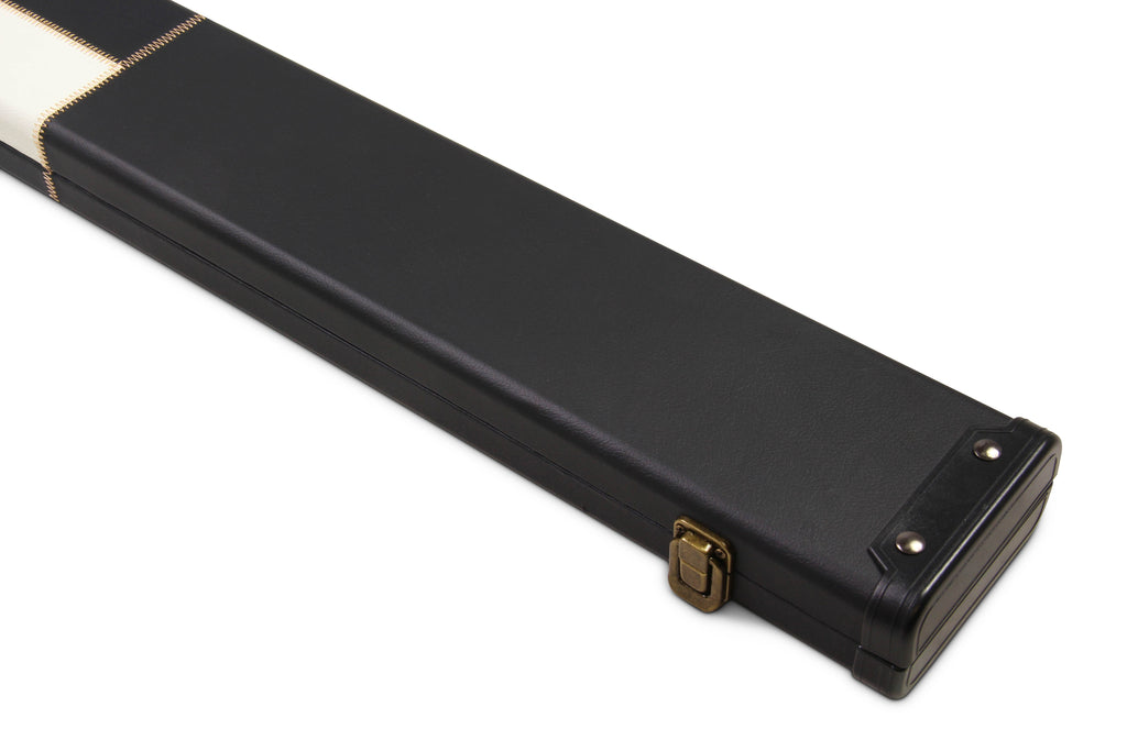 Deluxe wide chequered 1-piece cue case - 3 cues