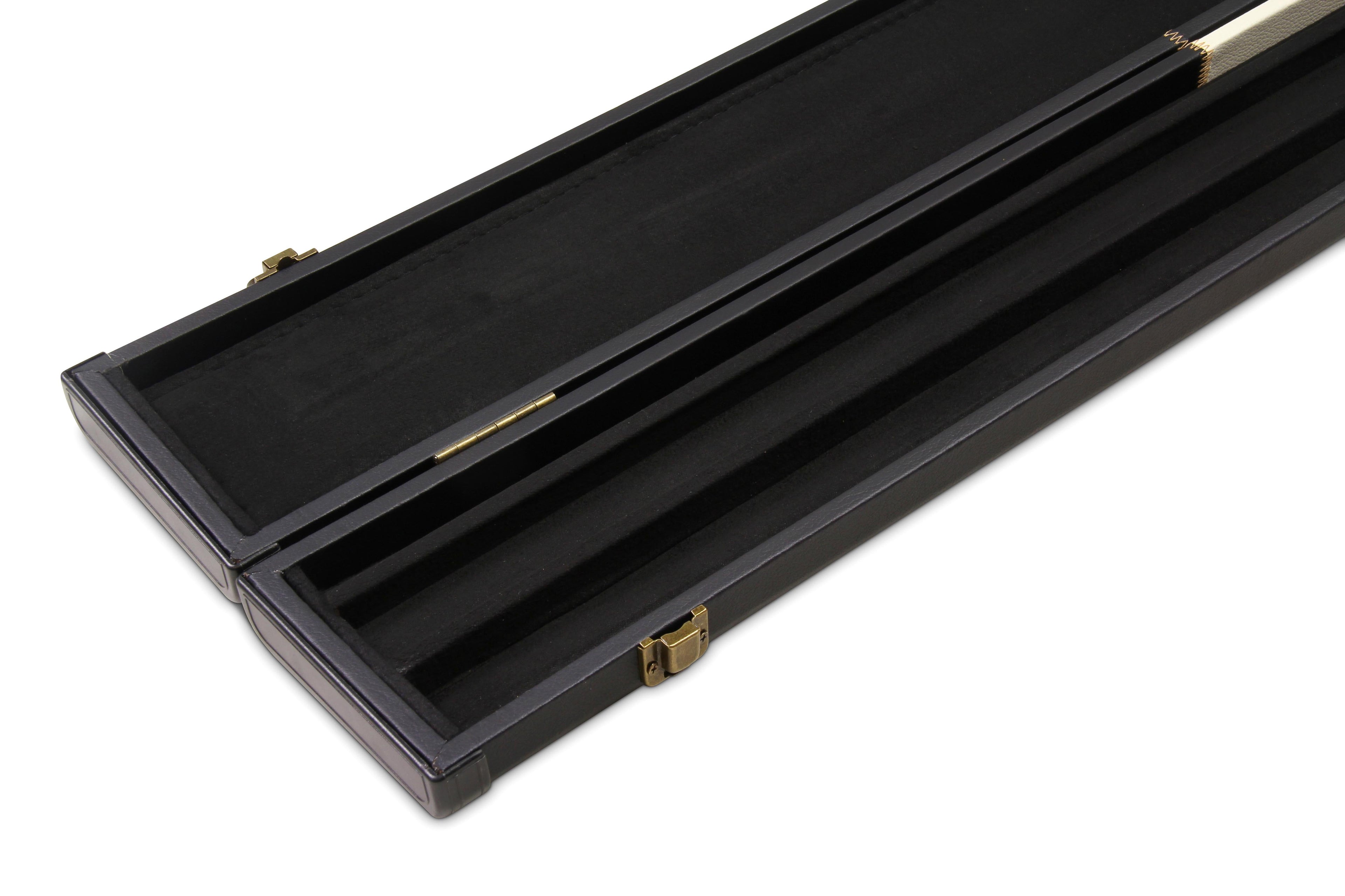 Deluxe wide chequered 1-piece cue case - 3 cues
