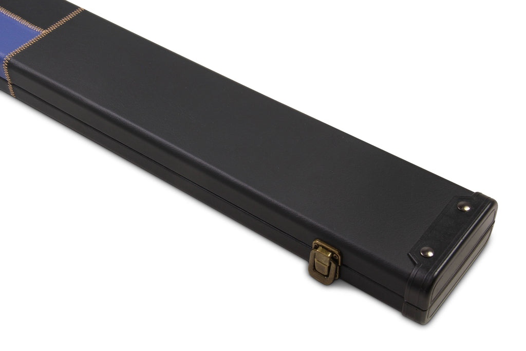 Deluxe wide chequered 1-piece cue case - 3 cues