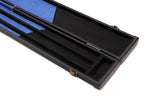 Deluxe wide chequered 1-piece cue case - 3 cues