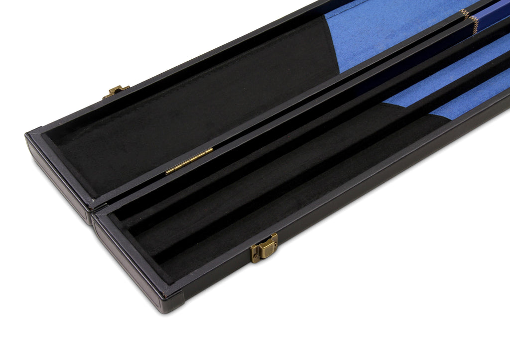 Deluxe wide chequered 1-piece cue case - 3 cues