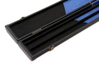 Deluxe wide chequered 1-piece cue case - 3 cues