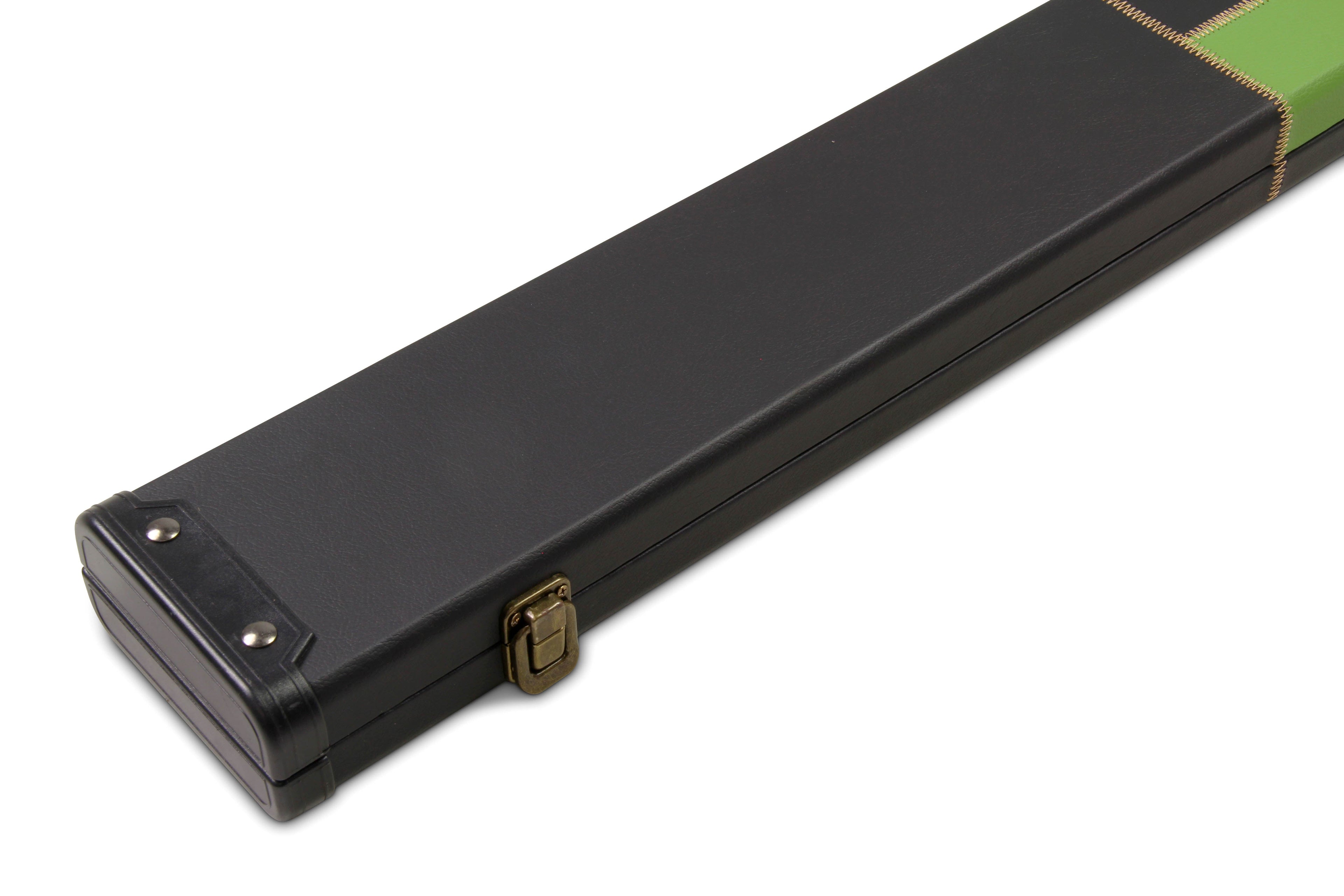 Deluxe wide chequered 1-piece cue case - 3 cues