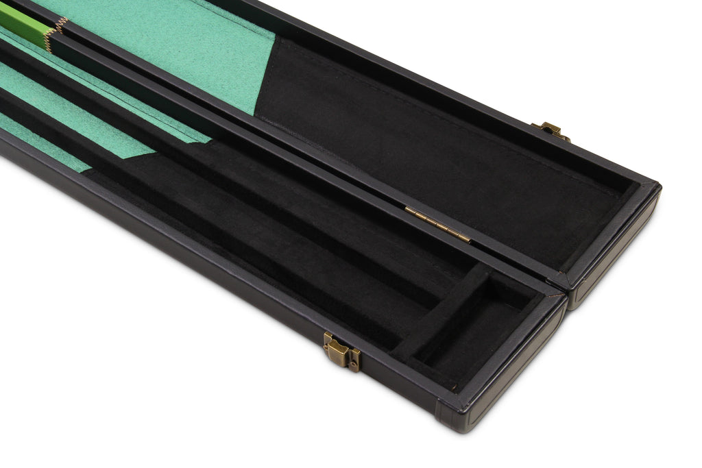 Deluxe wide chequered 1-piece cue case - 3 cues