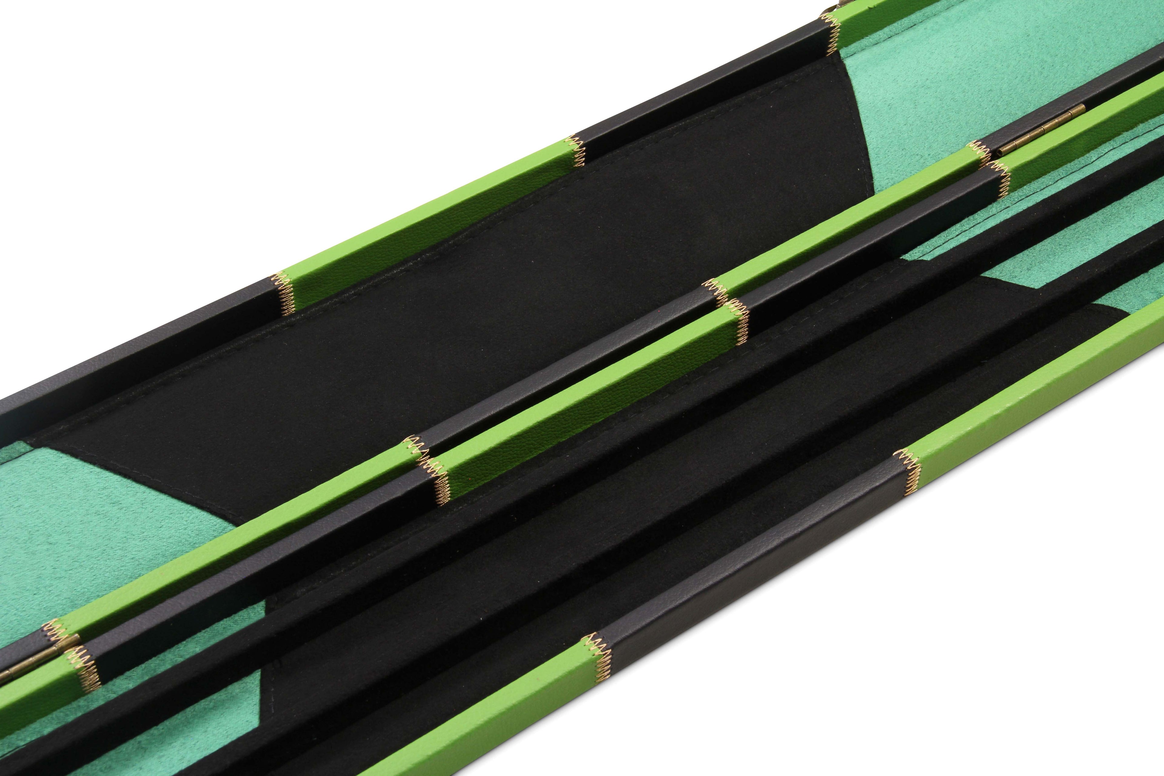 Deluxe wide chequered 1-piece cue case - 3 cues