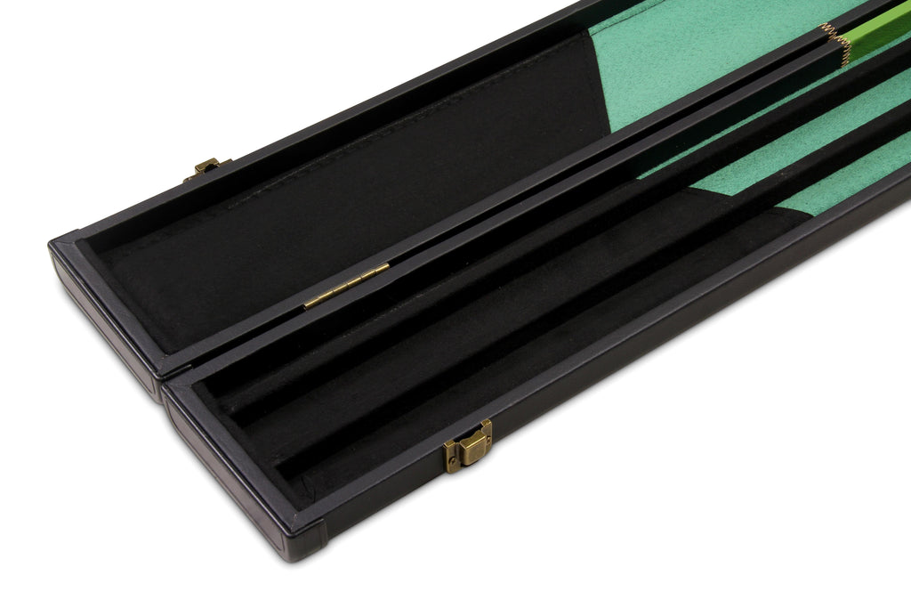 Deluxe wide chequered 1-piece cue case - 3 cues