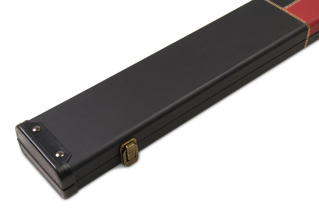 Deluxe wide chequered 1-piece cue case - 3 cues