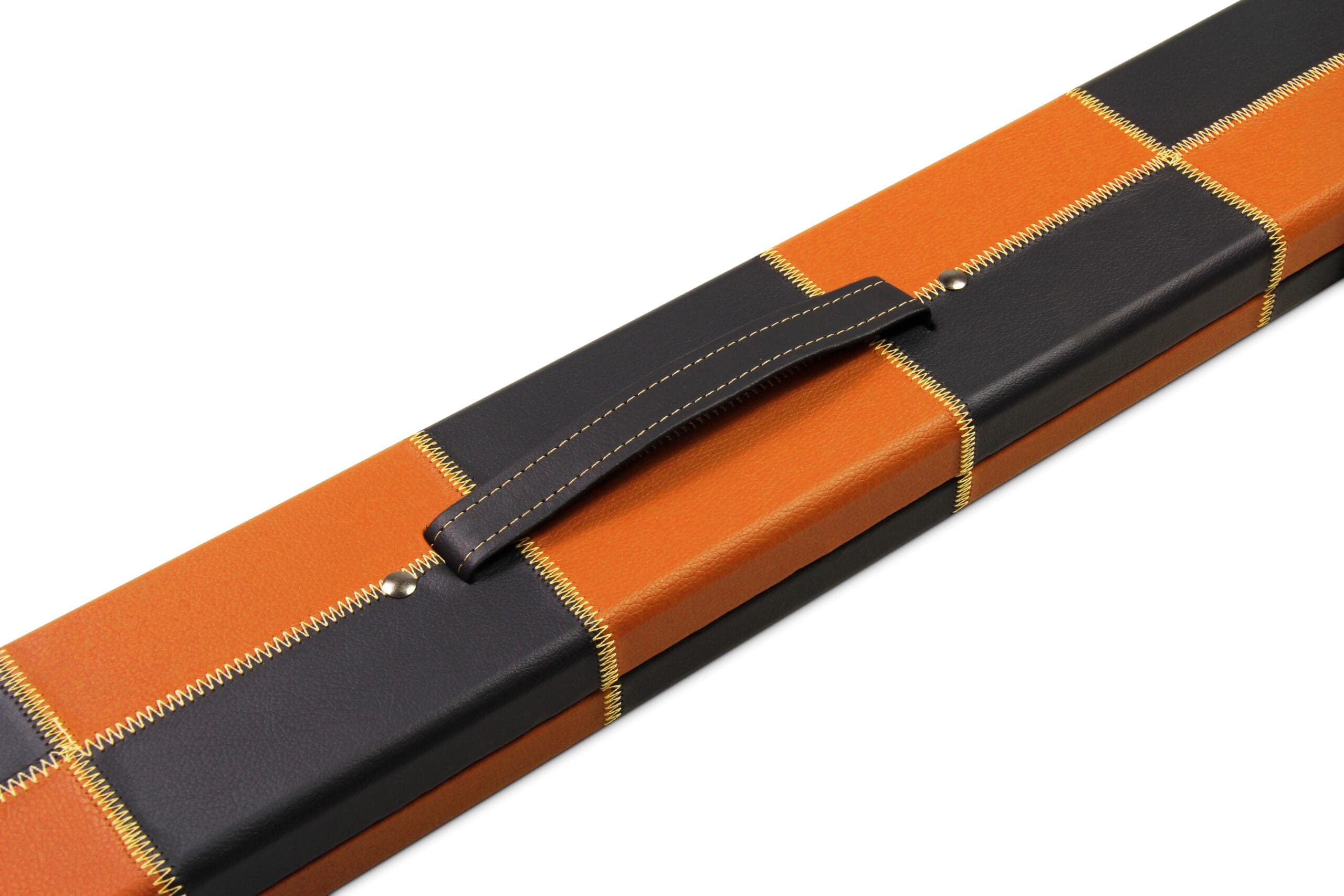 Deluxe wide chequered 1-piece cue case - 3 cues