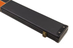 Deluxe wide chequered 1-piece cue case - 3 cues