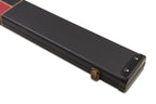 Deluxe wide chequered 1-piece cue case - 3 cues