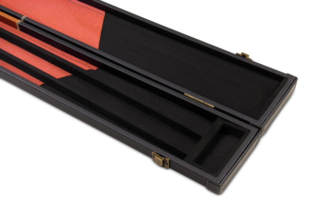 Deluxe wide chequered 1-piece cue case - 3 cues