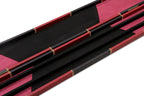 Deluxe wide chequered 1-piece cue case - 3 cues