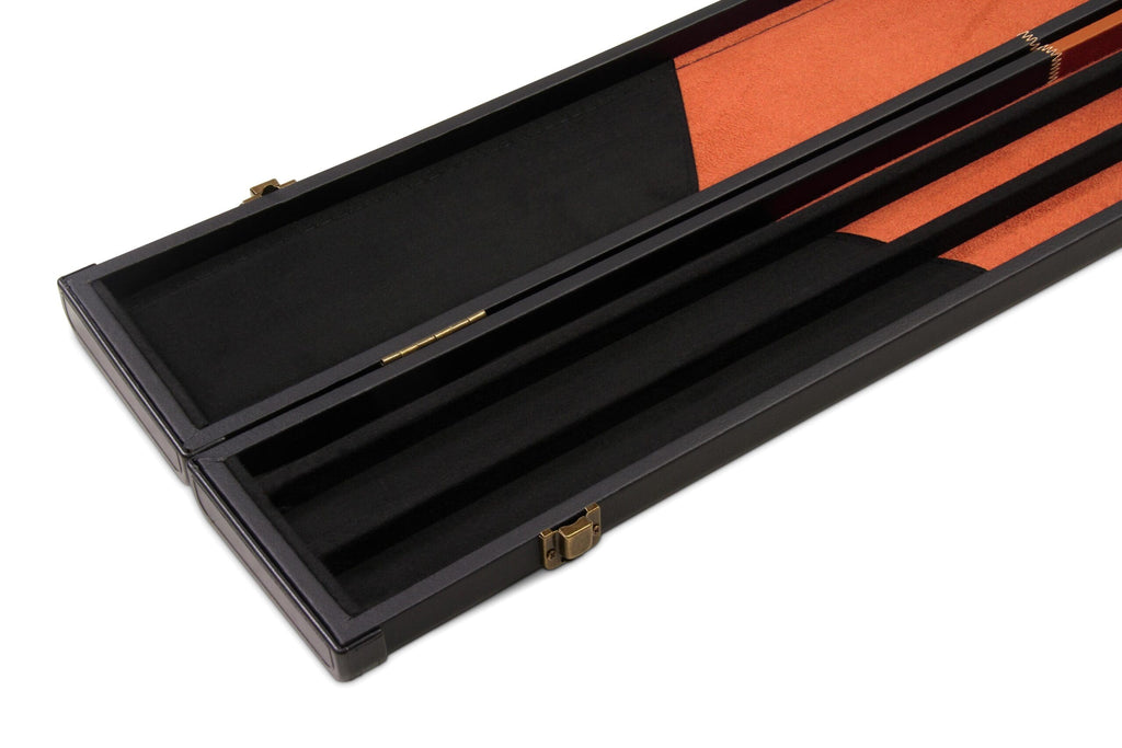 Deluxe wide chequered 1-piece cue case - 3 cues