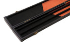 Deluxe wide chequered 1-piece cue case - 3 cues