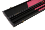 Deluxe wide chequered 1-piece cue case - 3 cues
