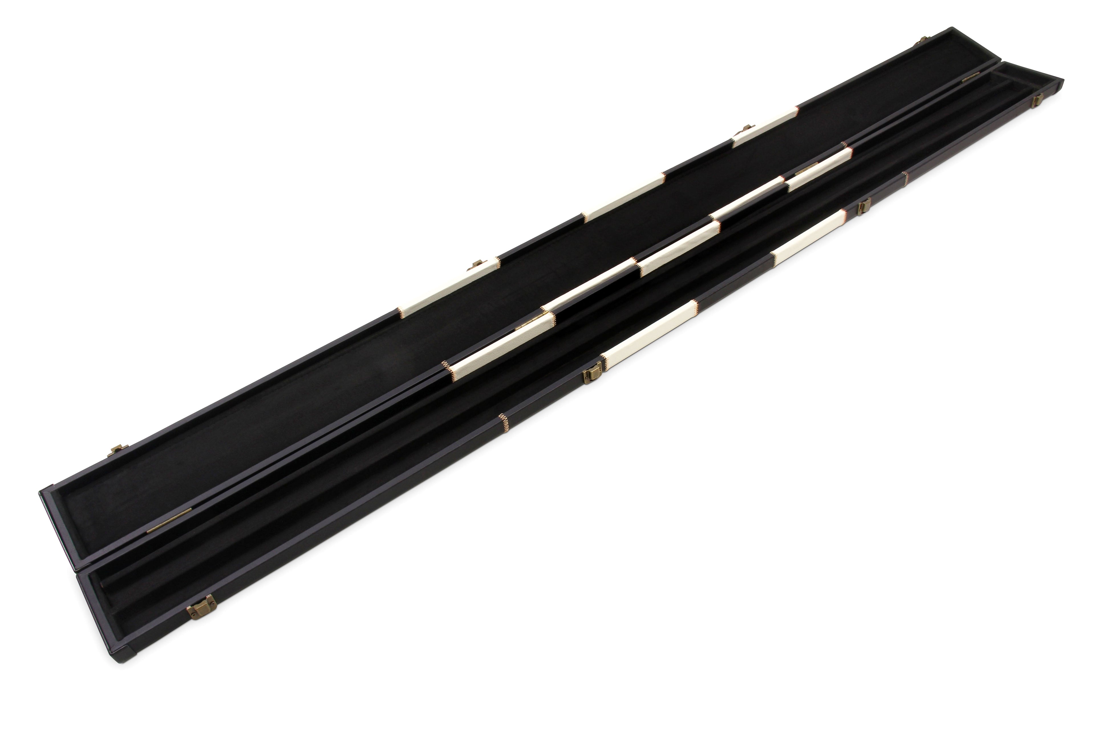 Deluxe wide chequered 1-piece cue case - 3 cues