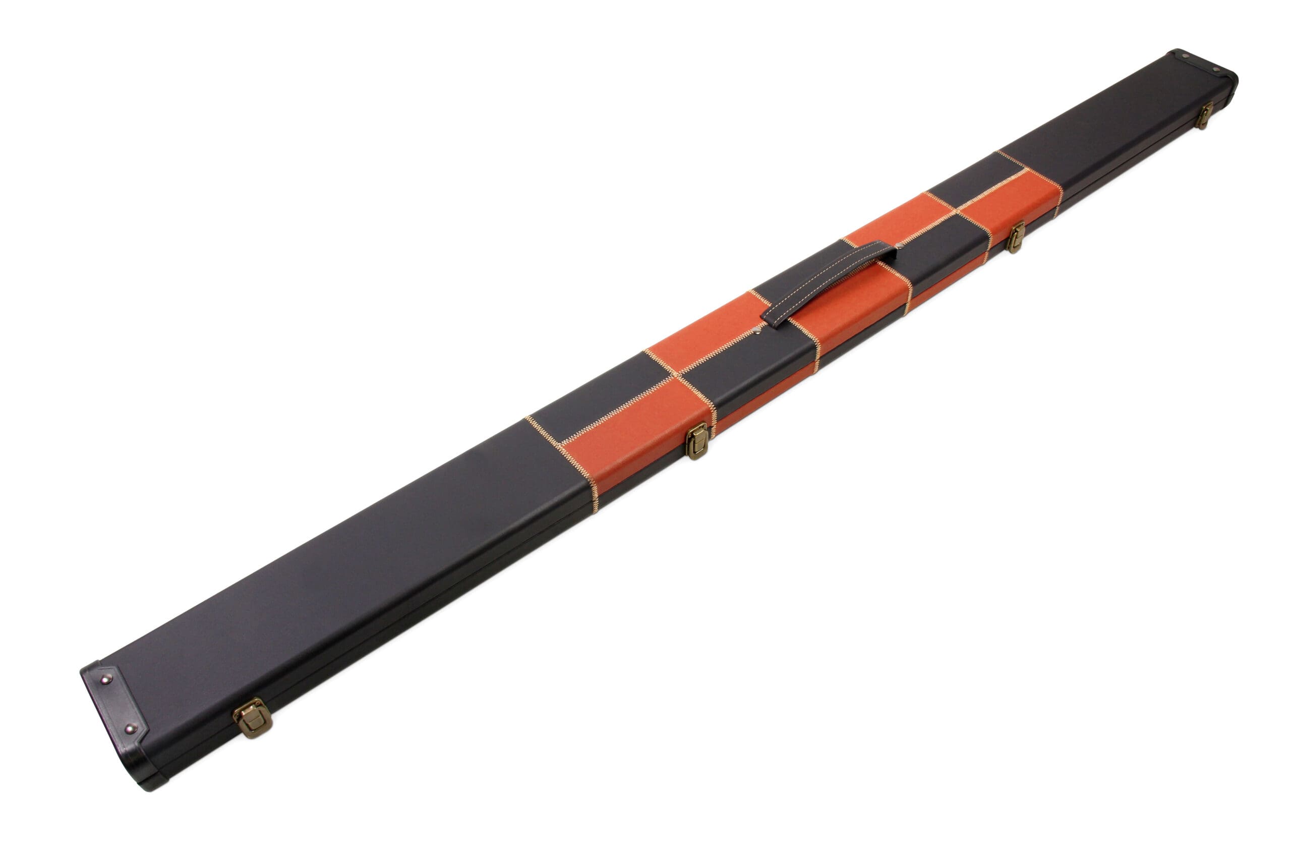 Deluxe wide chequered 1-piece cue case - 3 cues