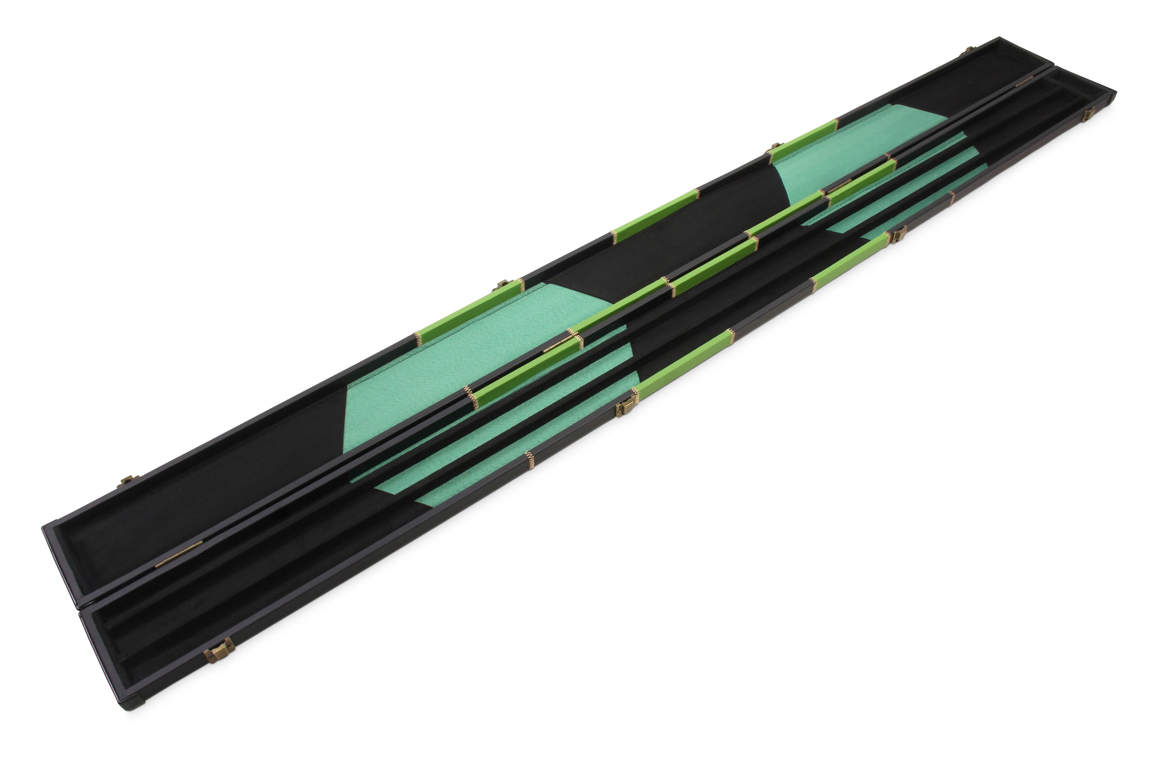 Deluxe wide chequered 1-piece cue case - 3 cues
