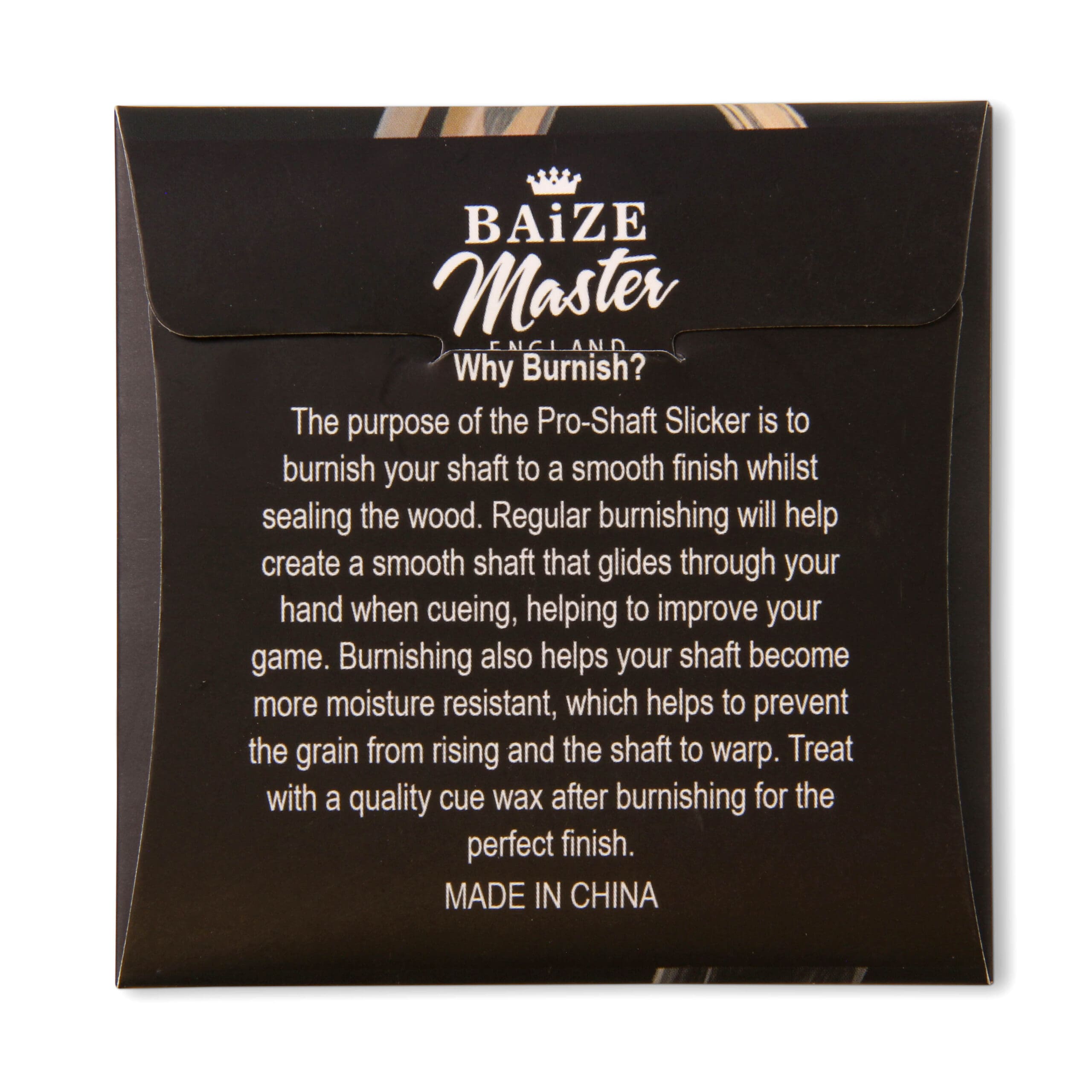 Baize Master Pro-Shaft Slicker cue burnishing pad