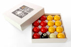 Jonny 8 Ball 50.8mm red and yellow pool balls