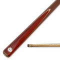 PRO147 JUNIOR CHAMPION 36 Inch Traditional 2pc Machine Spliced Pool Snooker Cue with Matching Ash Grain and 10mm Leather Tip