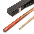 PRO147 JUNIOR CHAMPION 36 Inch Traditional 2pc Kids Junior Pool Snooker Cue Matching Ash Grain 10mm tip with Mini BLACK HARD Case -SE13