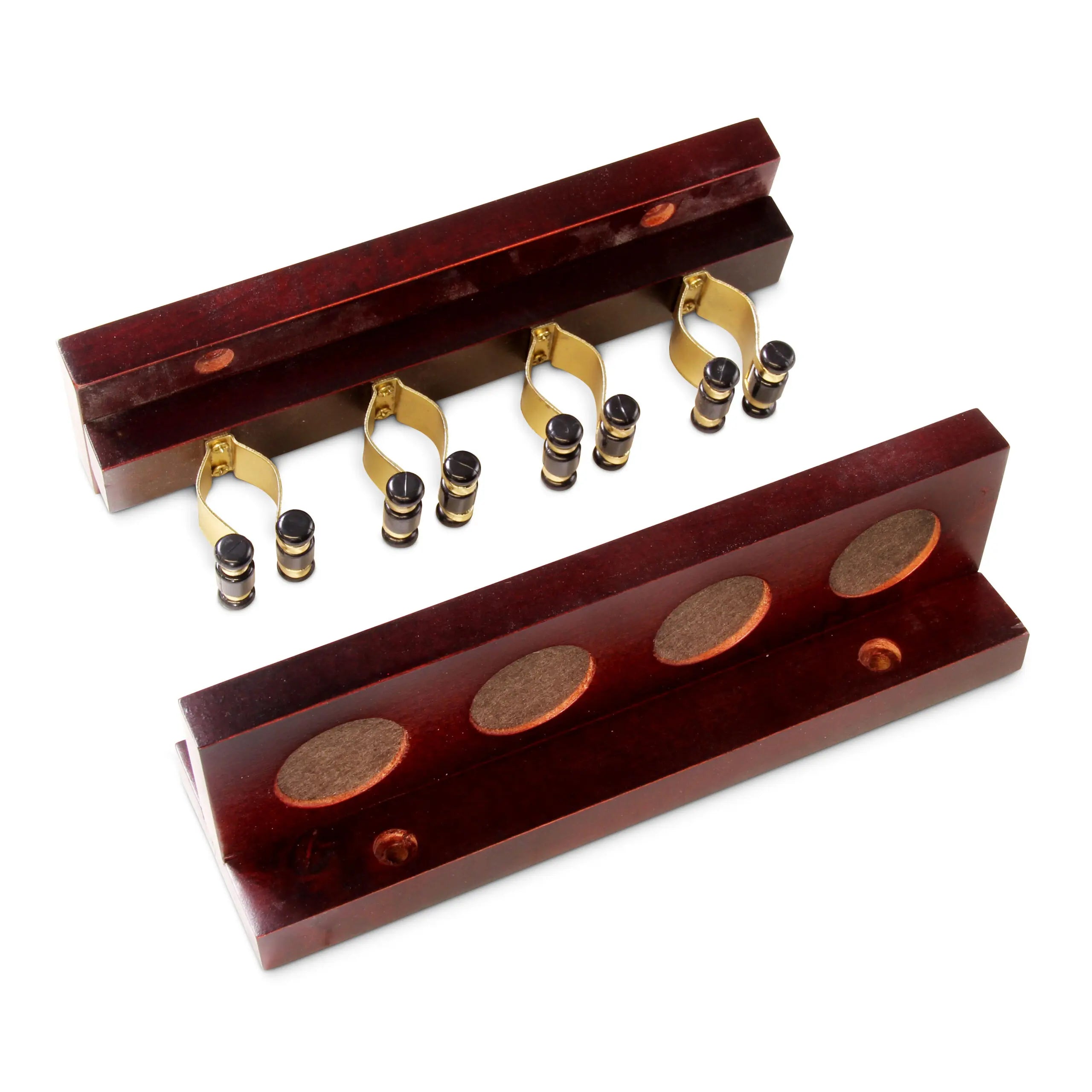 Funky Chalk 4-way wall-mounted cue rack Cue + Case