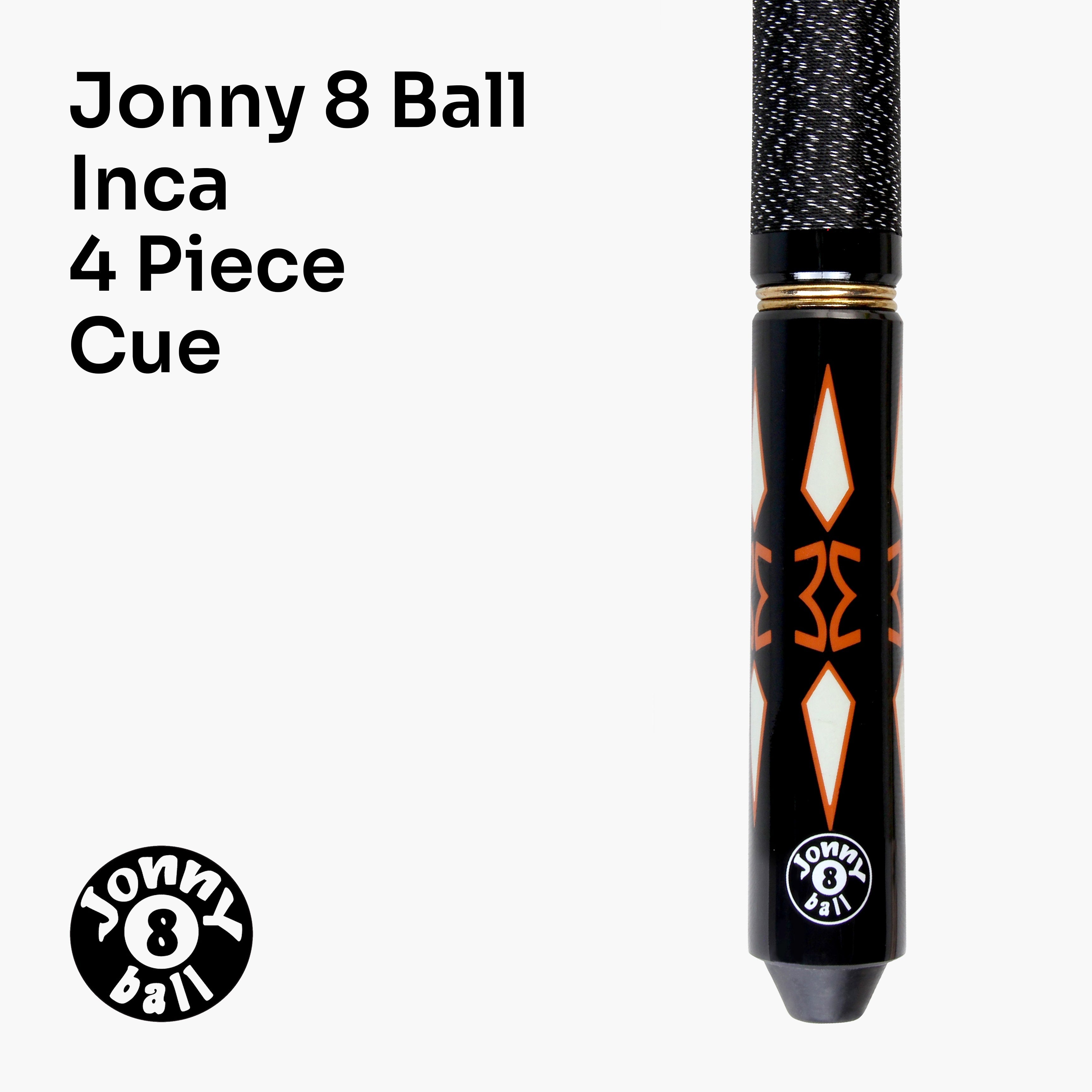 Jonny 8 Ball Inca adjustable 4-piece pool cue