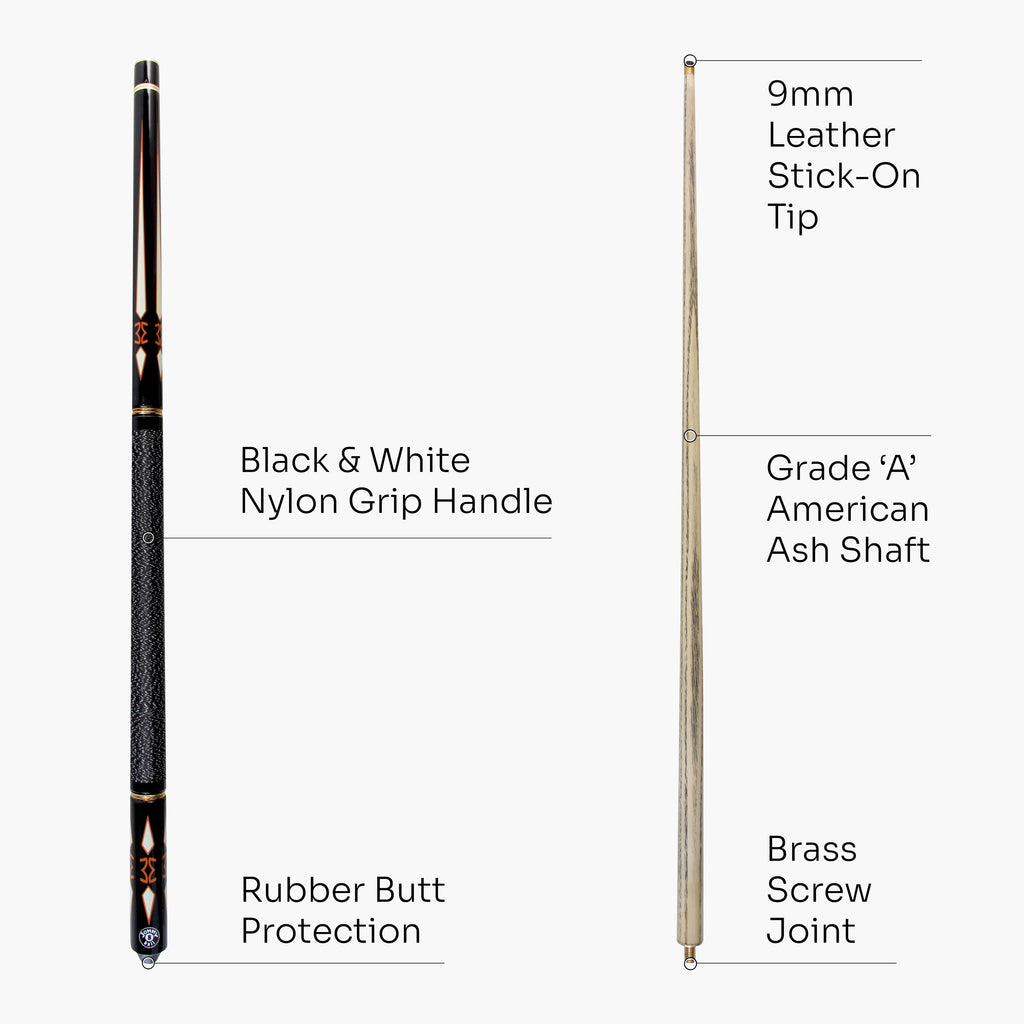 Jonny 8 Ball Inca adjustable 4-piece pool cue