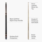 Jonny 8 Ball Inca adjustable 4-piece pool cue