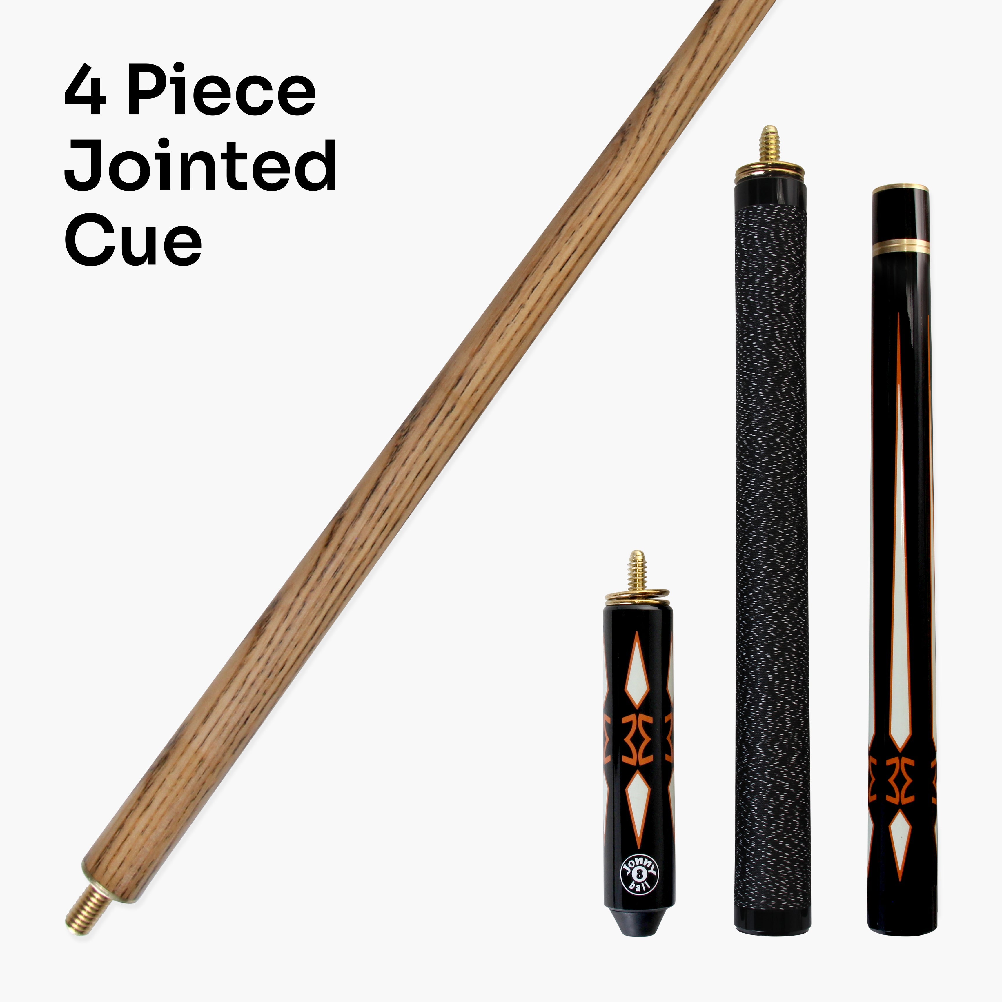 Jonny 8 Ball Inca adjustable 4-piece pool cue