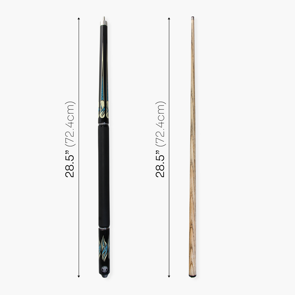 Jonny 8 Ball Aqua Riss 57-inch 2-piece pool cue