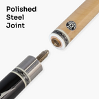 Jonny 8 Ball FLAME 58 Inch 2 Piece Snooker Pool Cue with Maple Shaft 11mm Tip