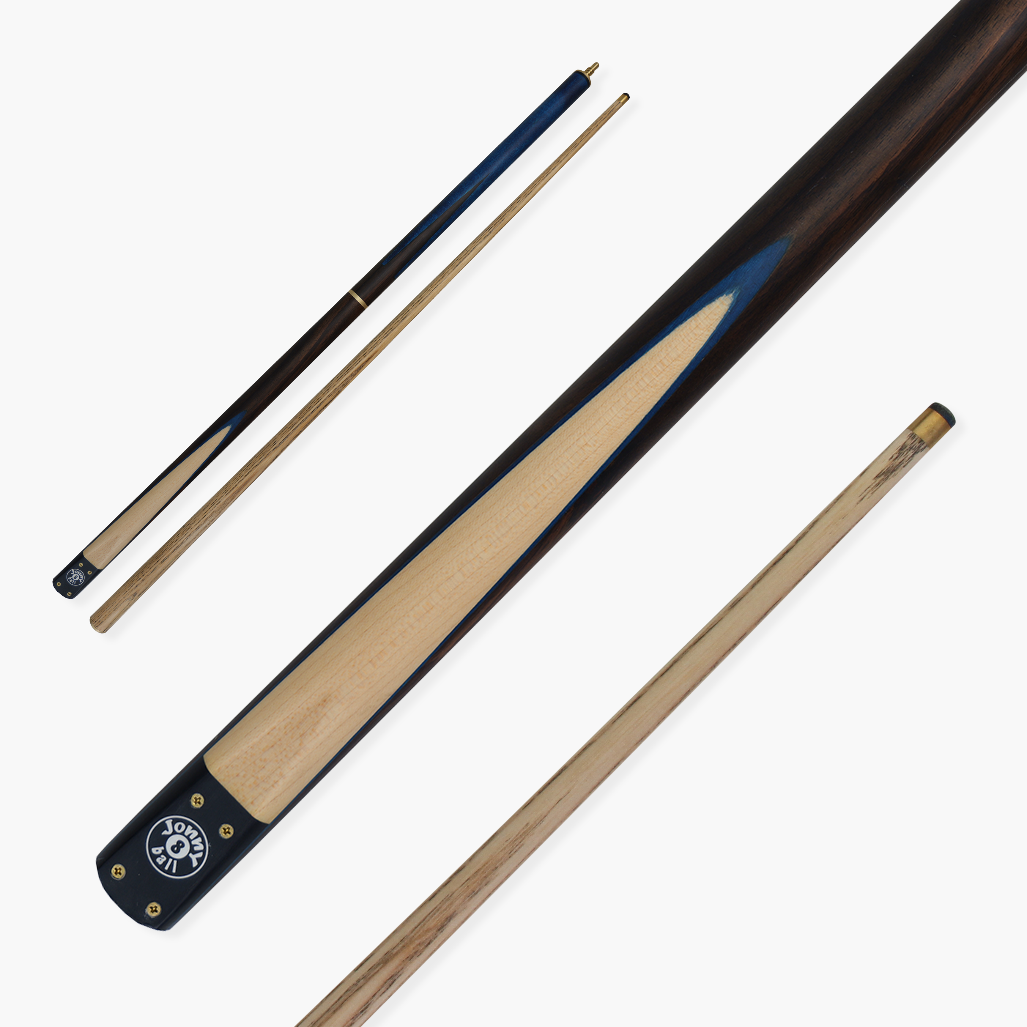 Jonny 8 Ball Hawk adjustable 3-piece pool cue Cue + Case
